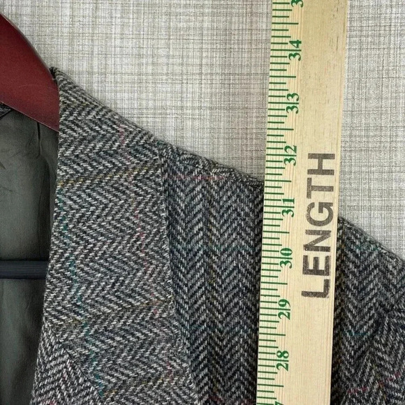 Vintage Levi's menswear wool Blazer Mens 42 gray 2801 - Picture 3 of 11